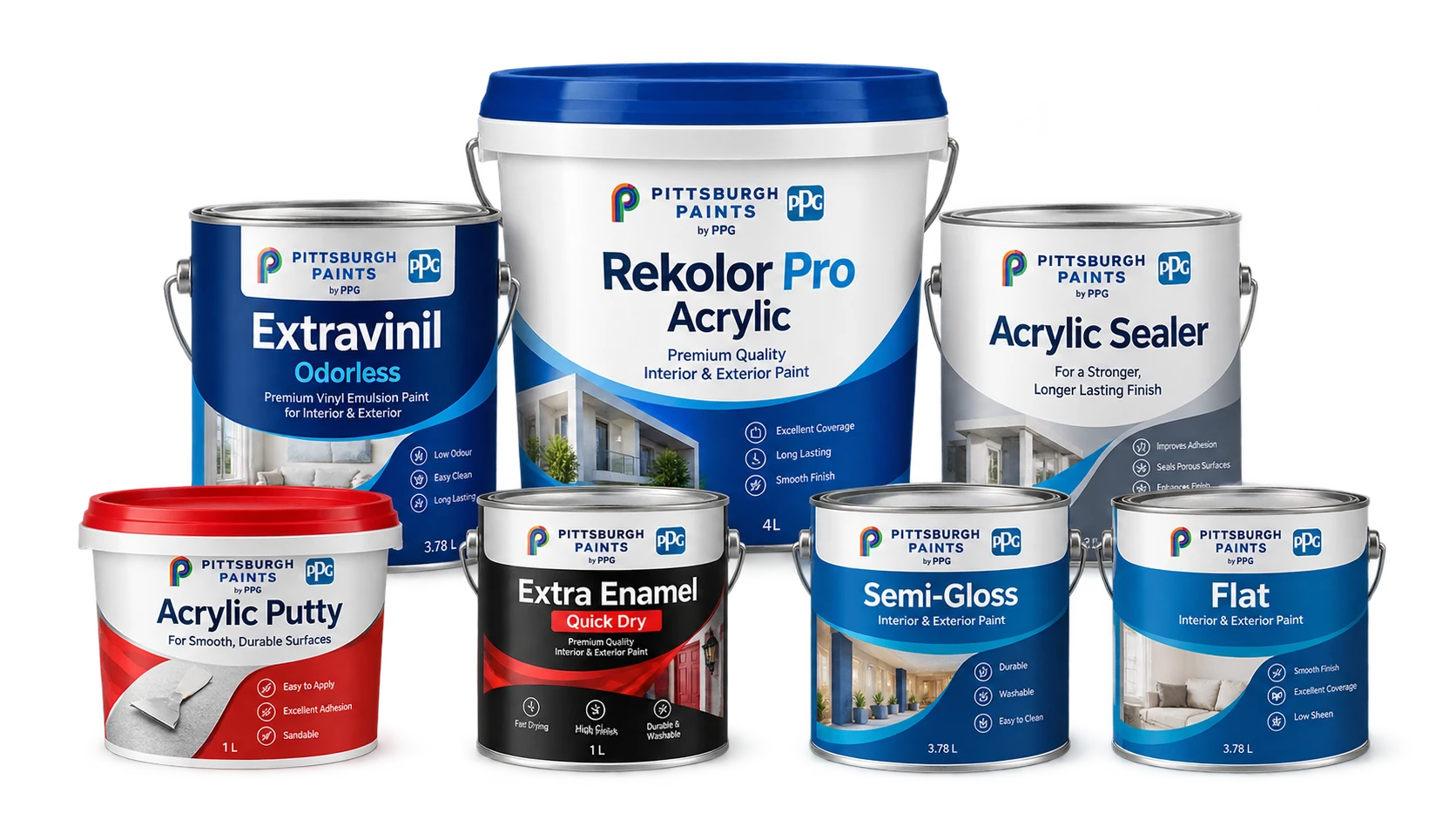 The Pittsburgh Paints by PPG range at T&Z